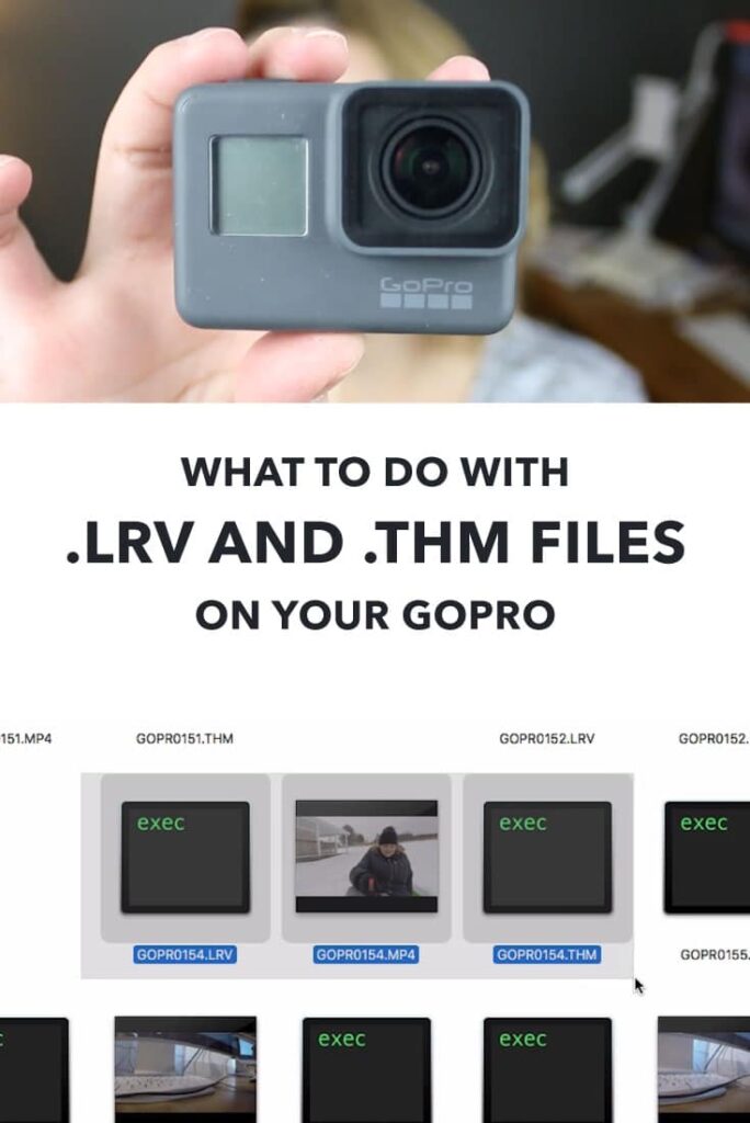enchufe Salón de clases anillo What are LRV and THM Files on my GoPro? - VidProHero